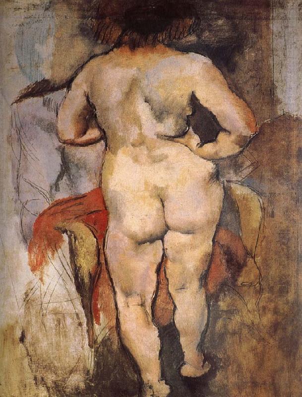 A view of Venus-s back, Jules Pascin